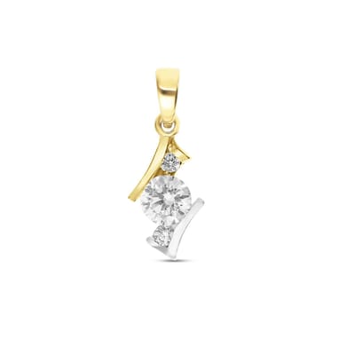 Juwelier Zwartevalk 9 karaat hanger met zirkonia - 14.299