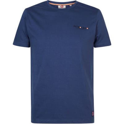 Petrol Industries - Heren Zomers T-shirt - Blauw - Maat XXL