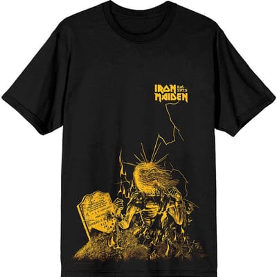 Iron Maiden - Est.1975 Life After Death Lightning Heren T-shirt - S - Zwart
