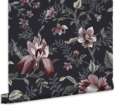 Laura Ashley Edita’s Garden Behang - Bloemen - 10mx52cm - Blauw