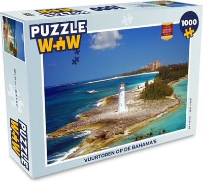 Puzzel Vuurtoren op de Bahama's - Legpuzzel - Puzzel 1000 stukjes volwassenen