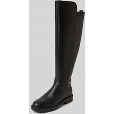 Overkneelaarzen in leerlook, model 'Fyza'