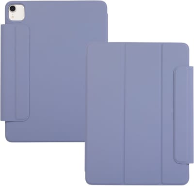 Lunso Geschikt voor iPad Air 13 inch (2024/2025) - Tri-Fold Bookcase hoes - Lavendel