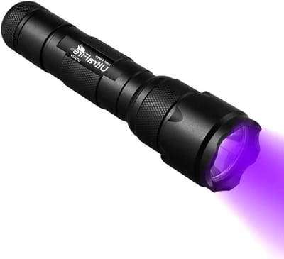 UV Zaklamp - Blacklight Zaklamp - Vlekken Detecteren - Extreme Power UV LED - 395-405 nm - Zwart