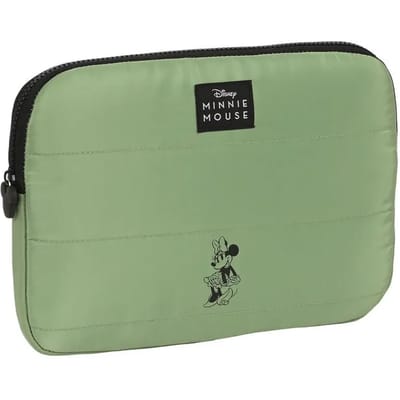 Laptophoes Minnie Mouse Mint shadow Militair groen (31 x 23 x 2 cm)