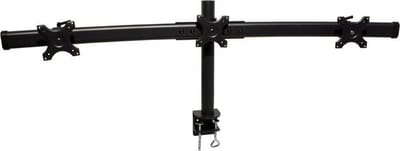 Value premium bureaubeugel voor 3 monitoren tot 27 inch / draaibaar / zwart