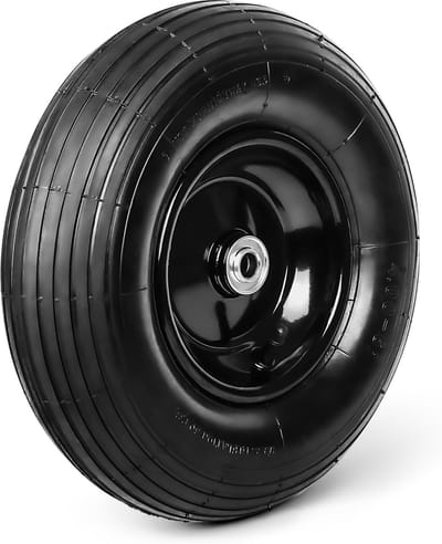 13 Inch Pneumatische Vervangingswielen voor Kruiwagen en Kar met 5/8 Inch Asgat