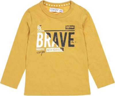 Dirkje - T-shirt - Lange - Mouw - Ochre - Brave - Maat 56