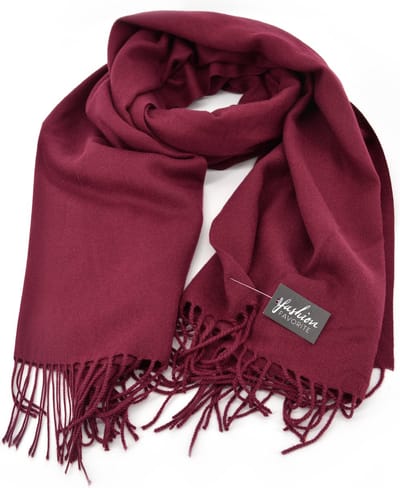 Flore Sjaal - Bordeauxrood | 190 x 70 cm | Herfst/Winter | Polyester | Fashion Favorite