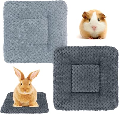 Famanu - Pluche bed 30x30 cm voor kleine dieren en konijnen