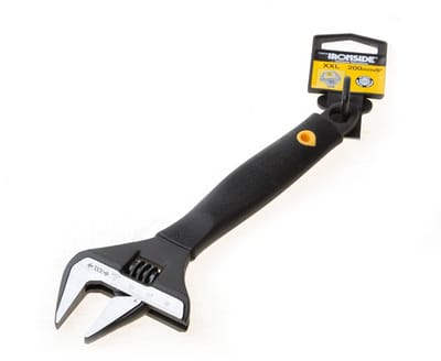 Ironside Schroefsleutel zwart 200mm (Prijs per stuk)