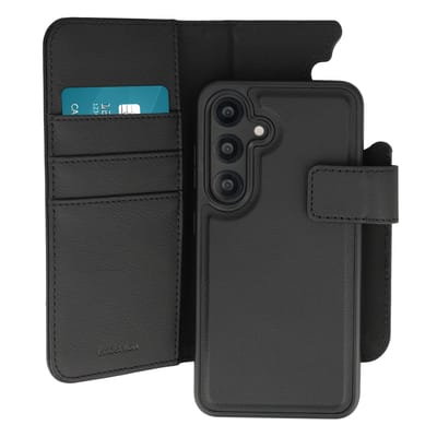imoshion Hoesje - Geschikt voor Samsung Galaxy S25 - Uitneembare 2-in-1 Luxe Bookcase - Zwart