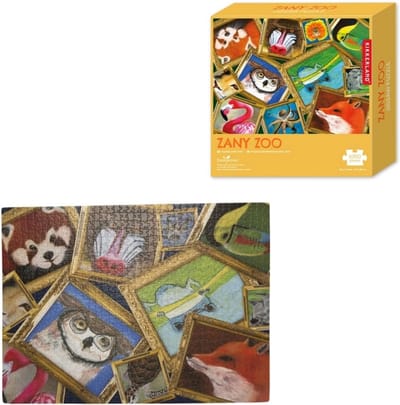 Dierenschilderijen Puzzel - Legpuzzel - Ontspanning Thuis - Unieke Kunst Afbeeldingen - 500 gram - Meerkleurig
