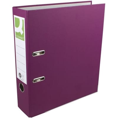 Q-CONNECT ordner, voor ft A4, uit Recycolor papier, rug van 8 cm, paars