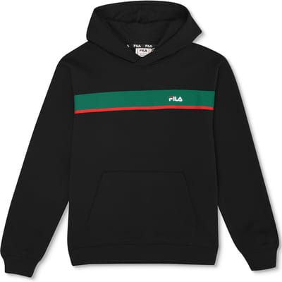 FILA Boys Campasso Regular Taped Hoodie Black Maat: 158/164 | Sportkleding Outlet | Unisex | Zwart