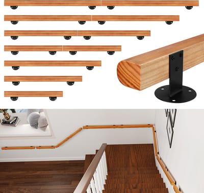 Beuken leuning 60 cm balustrade leuningdrager huisingang wandhouder trede