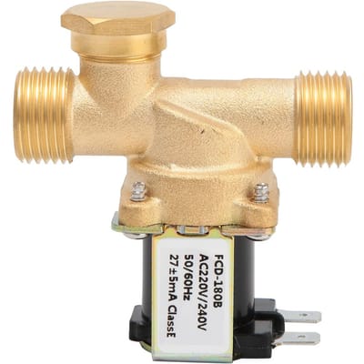 G12  Normaal Gesloten Messing Solenoïde Elektromagnetische Klep Waterinlaatschakelaar (DC220V)