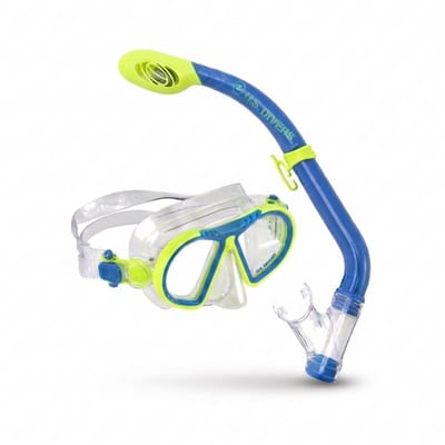 US Divers Toucan Combo - Snorkelset - Duikbril - Snorkel - Kinderen - Geel/Blauw
