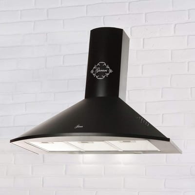 GURARI Wandafzuigkap GCH 046 Bl 9 N, Dsigner Afzuigkap 90 cm, 1000m³/h, 3 niveaus
