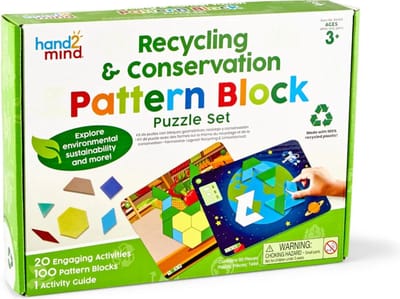 Pattern Blocks - Recycelen & Duurzaamheid puzzel set