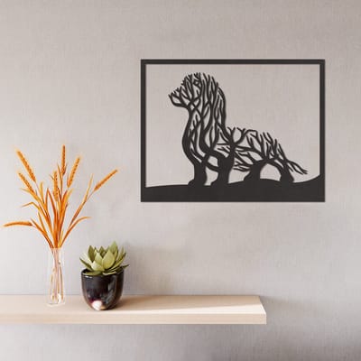 Wanddecoratie Dachshund - Muurdecoratie Dachshund - Muurdecoratie Hout - Wanddecoratie Hout - Muurdecoratie Woonkamer - Wanddecoratie Woonkamer - Wanddecoratie Industrieel - Wanddecoratie Dieren - Home Decor - Wall Line Art - 37.5 x 29 cm