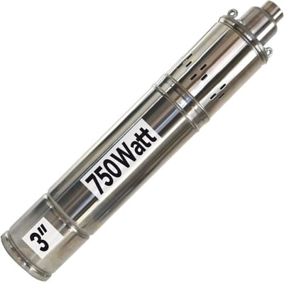 Zandbestendige Dieptebronpomp 750W - RVS Dompelpomp voor Boorgaten tot 92m