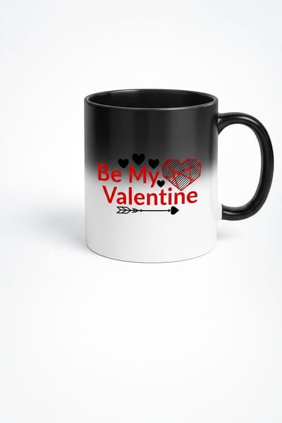 Magische Mok 'Be My Valentine' - Warmtegevoelig Valentijnscadeau