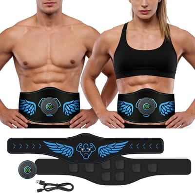 EMS Buikspiertrainer | EMS Trainingsapparaat | 10 Modi | 39 Intensiteitsniveaus | Elektrisch | LCD-display | Buik | Armen | Benen | Billen | Mannen | Vrouwen