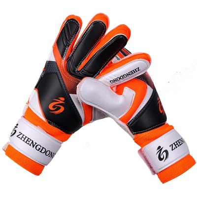 Gevoerde voetbalhandschoenen voor jongeren, flexibele grip, palmvoetballijnwachter, keepershandschoenen voor kinderen Kids 7