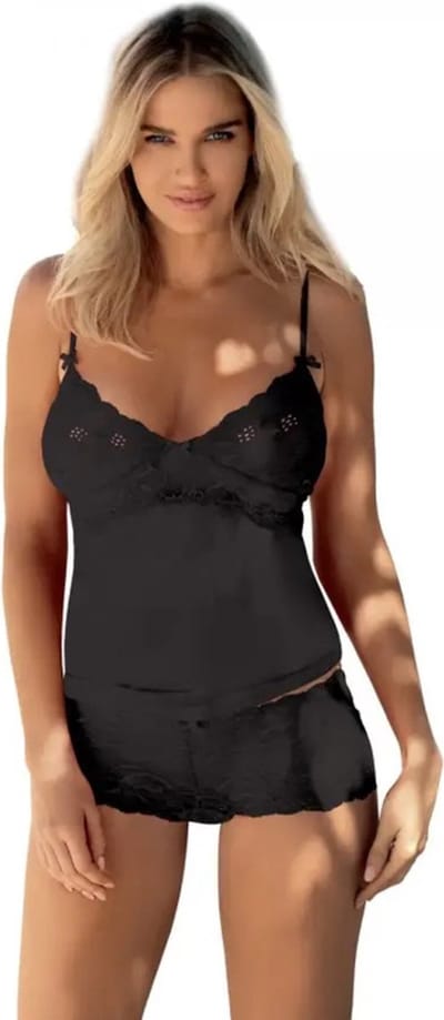 Shortama van DKaren - Azalia - zwart - zachte viscose XS