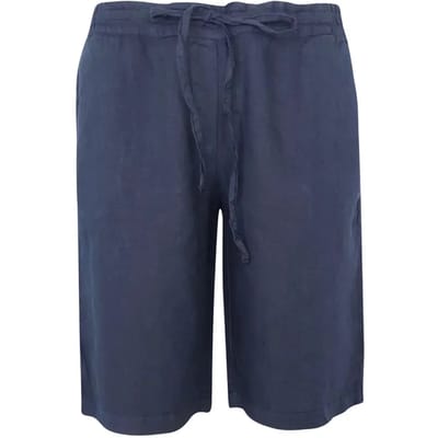 Bermuda voor dames Haris Cotton Essentials Knot Waist Slant Pocket