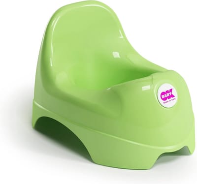 Ergonomisch Toilet Potty voor Kinderen met Verhoogde Rugleuning - Groen
