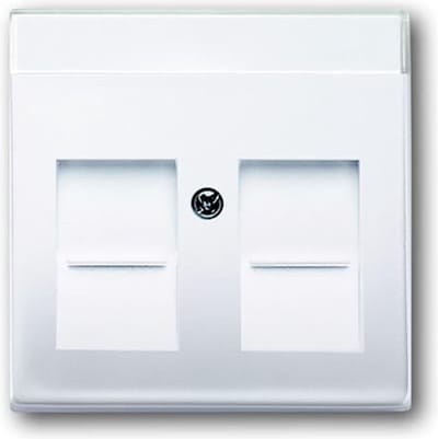 Busch Jaeger Future Linear centraalplaat modular jack Studiowit 1800-84