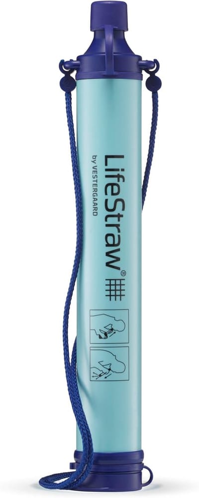 LifeStraw Personal Blue Waterfilter - geschikt voor noodpakket - gaat tot 4000 liter mee