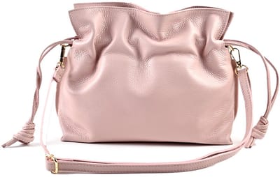Giuliano lederen schoudertas Anisa - Made in Italy - Pink