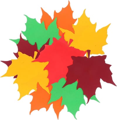 Herfst Papieren Snijvormen voor Pinborden - 50 Stuks Kaarten voor DIY Knutselprojecten en Seizoensfeesten