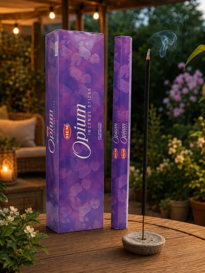 HEM Tuinwierook XL Opium – 60 Oosterse Wierookstokjes 30 cm voor Tuin, Terras & Camping