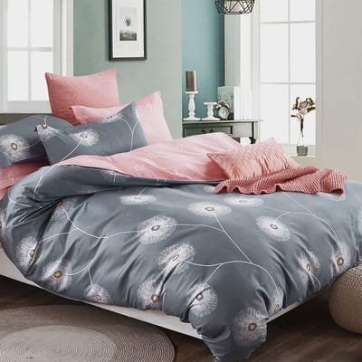 Unyqoos ® Luxueus Omkeerbaar Beddengoedset met Bloemenmotief voor Stijlvolle Slaapkamerervaring