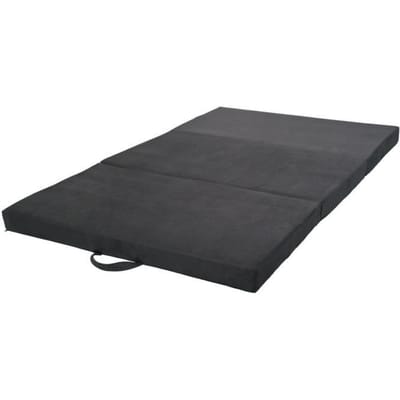 Matelas matelas pliable invité 200x120x10 cm gris