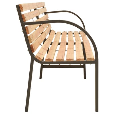 vidaXL - Tuinbank - dubbel - 225 - cm - massief - vurenhout