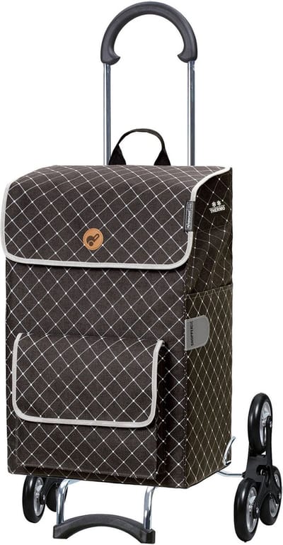 Andersen SHOPPER MANUFAKTUR Boodschappentrolley Treppensteiger Scala Shopper Tamo 51L Anthracite Antraciet 106cm