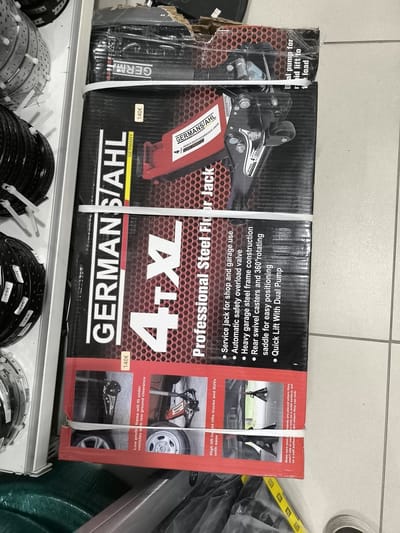 Germanstahl Garagekrik 4 ton - dubbele plunjers - snelle hefboom - 75mm laag - 505mm hoog - autokrik - garagegereedschap - top kwaliteit -