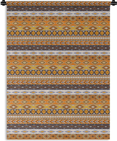 Wandkleed - Wanddoek - Patronen - Afrika - Abstract - 150x200 cm - Wandtapijt