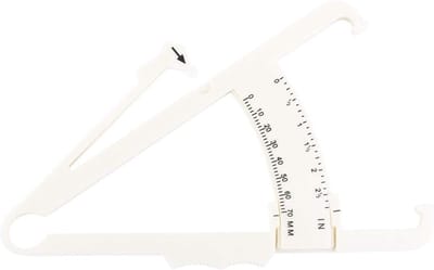 Lichaamsvetmeter - Huidplooimeter - Fitness bijhouden - Hoge precisie - 0-70 mm - Wit