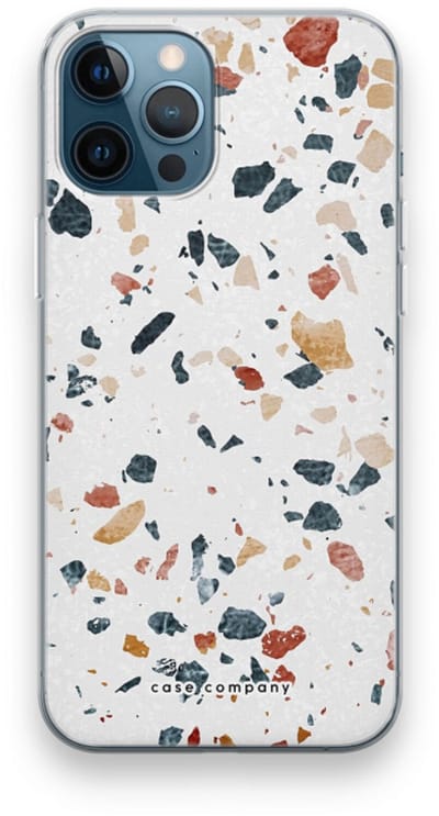 Case Company® - Hoesje geschikt voor iPhone 12 Pro hoesje - Terrazzo N°4 - Soft Cover Telefoonhoesje - Bescherming aan alle Kanten en Schermrand