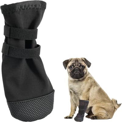 Schoenen voor gewonde honden, zachte en verstelbare enkellaarzen, hondenschoenen met duurzame zool, hondenpootbescherming tegen likken (S)