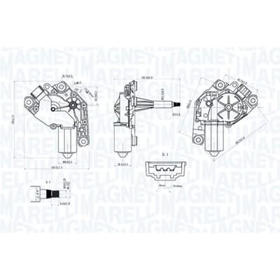 Ruitenwissermotor MAGNETI MARELLI 064075500010
