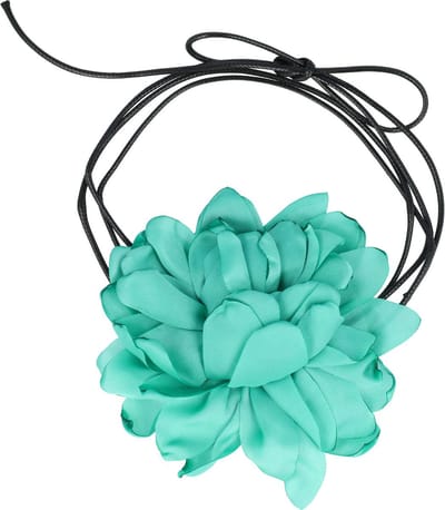 Haarsoires Haarband Bloem - Veter - Striklint - Groen - Haaraccessoire met Bloemen - Bloemenaccessoire voor Dames & Meisjes