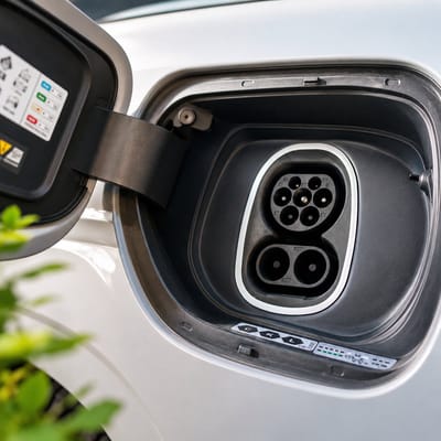 Laadpoort Ring Geschikt voor Volkswagen ID.3 / ID.4 / ID.5 / ID.7 – Charge Port Ring – Verbeterde Zichtbaarheid – EV Accessoire – Grijs