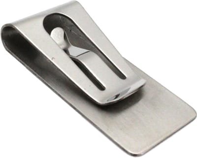 Fako Bijoux® - Geldclip - Moneyclip - RVS - Veer - 55x27mm - Geborsteld